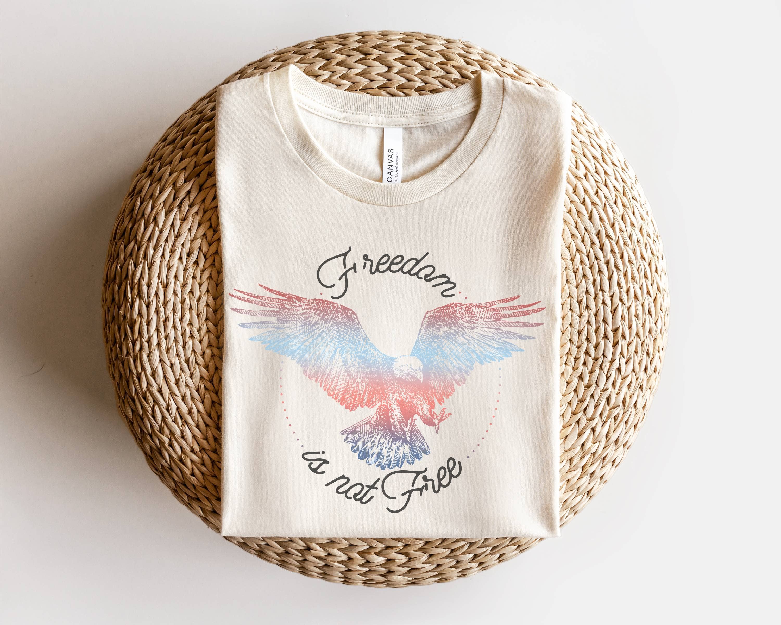 Freedom Is Not Free Eagle Patriotic 4th of July - Adult & Kids T-Shirts, Sweatshirts & Hoodies apparel design preview 1