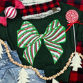 Red Green Sequin Bow - Adult & Kids T-Shirts, Sweatshirts & Hoodies apparel design preview 1