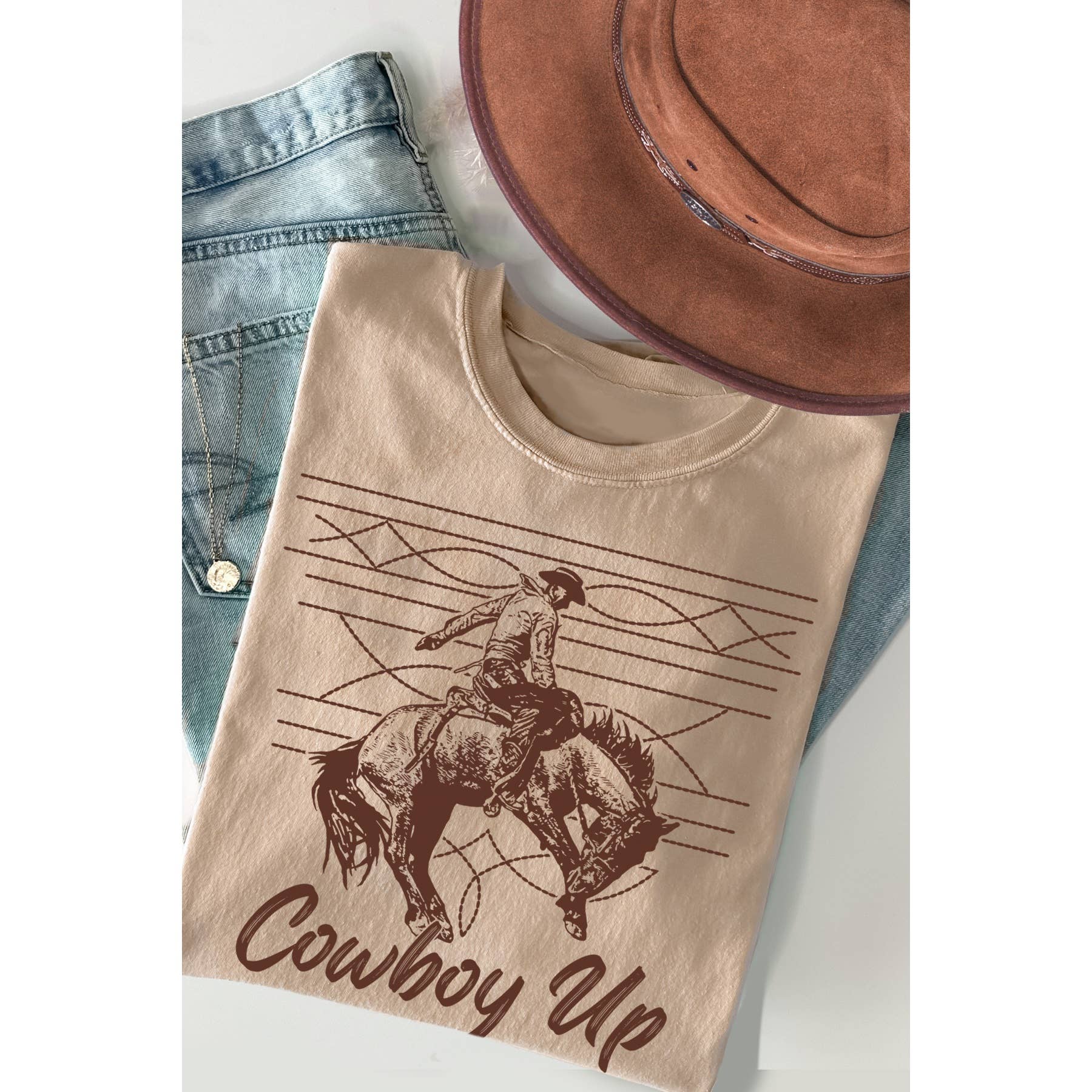 Cowboy Up - Adult & Kids T-Shirts, Sweatshirts & Hoodies apparel design preview 1