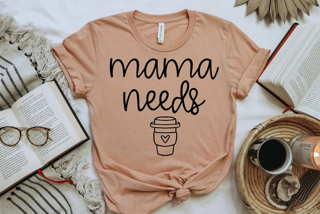 Mama Needs Coffee - Adult & Kids T-Shirts, Sweatshirts & Hoodies apparel design preview 1