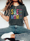 She Is Mom - Adult & Kids T-Shirts, Sweatshirts & Hoodies apparel design preview 1