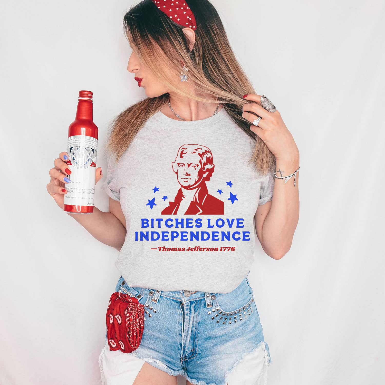 Bitches Love Independence - Adult & Kids T-Shirts, Sweatshirts & Hoodies apparel design preview 1
