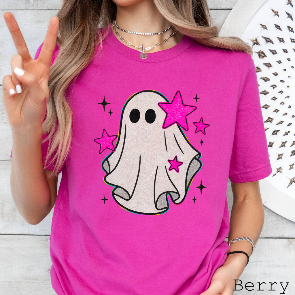 Preppy Ghost Halloween 2025 Graphic Bella Canvas - Adult & Kids T-Shirts, Sweatshirts & Hoodies apparel design preview 1