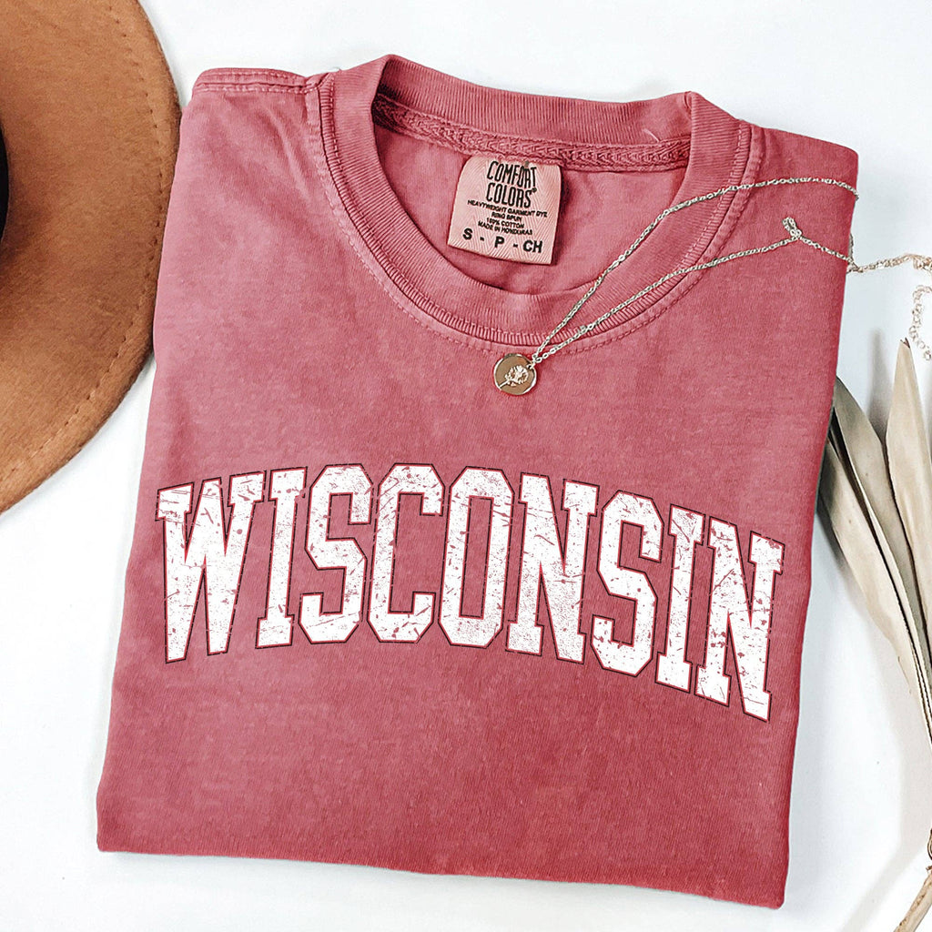 Wisconsin, Football, Sports, Game Day Touchdown State - Adult & Kids T-Shirts, Sweatshirts & Hoodies apparel design preview 1