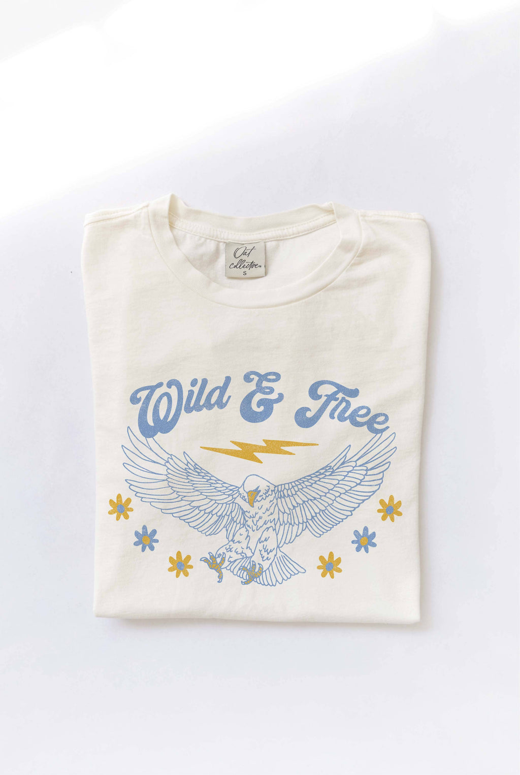 Wild and Free Mineral Washed Graphic Top - Adult & Kids T-Shirts, Sweatshirts & Hoodies apparel design preview 1