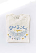 Wild and Free Mineral Washed Graphic Top - Adult & Kids T-Shirts, Sweatshirts & Hoodies apparel design preview 1