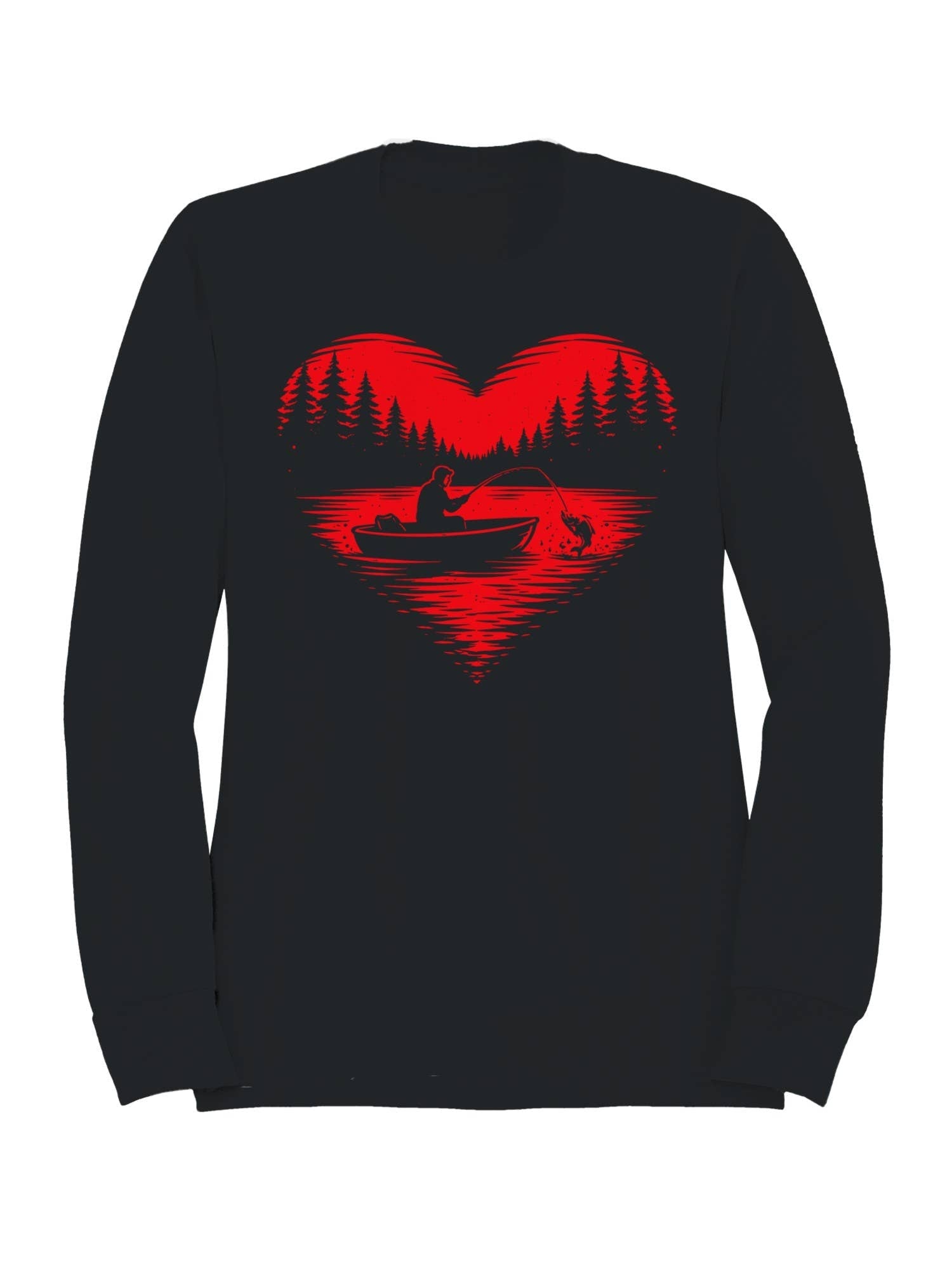 Love Fishing in Scenic Waters Women's - Adult & Kids T-Shirts, Sweatshirts & Hoodies apparel design preview 1