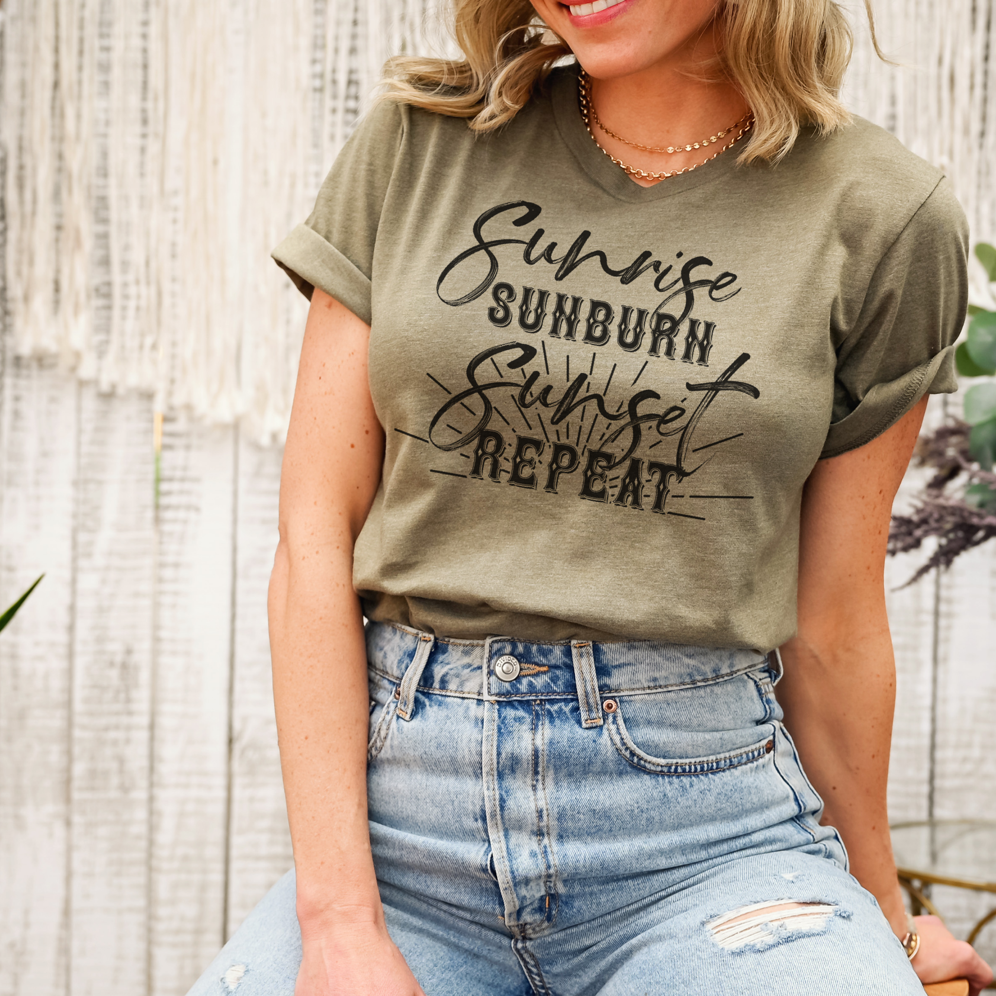 Sunrise Sunburn Sunset Repeat - Adult & Kids T-Shirts, Sweatshirts & Hoodies apparel design preview 1