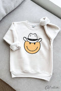 Cowboy Smiley Face Unisex Youth Graphic - Adult & Kids T-Shirts, Sweatshirts & Hoodies apparel design preview 1