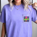 Mama, Checkered, Lightening Bolt, Colorful, Pocket - Adult & Kids T-Shirts, Sweatshirts & Hoodies apparel design preview 1
