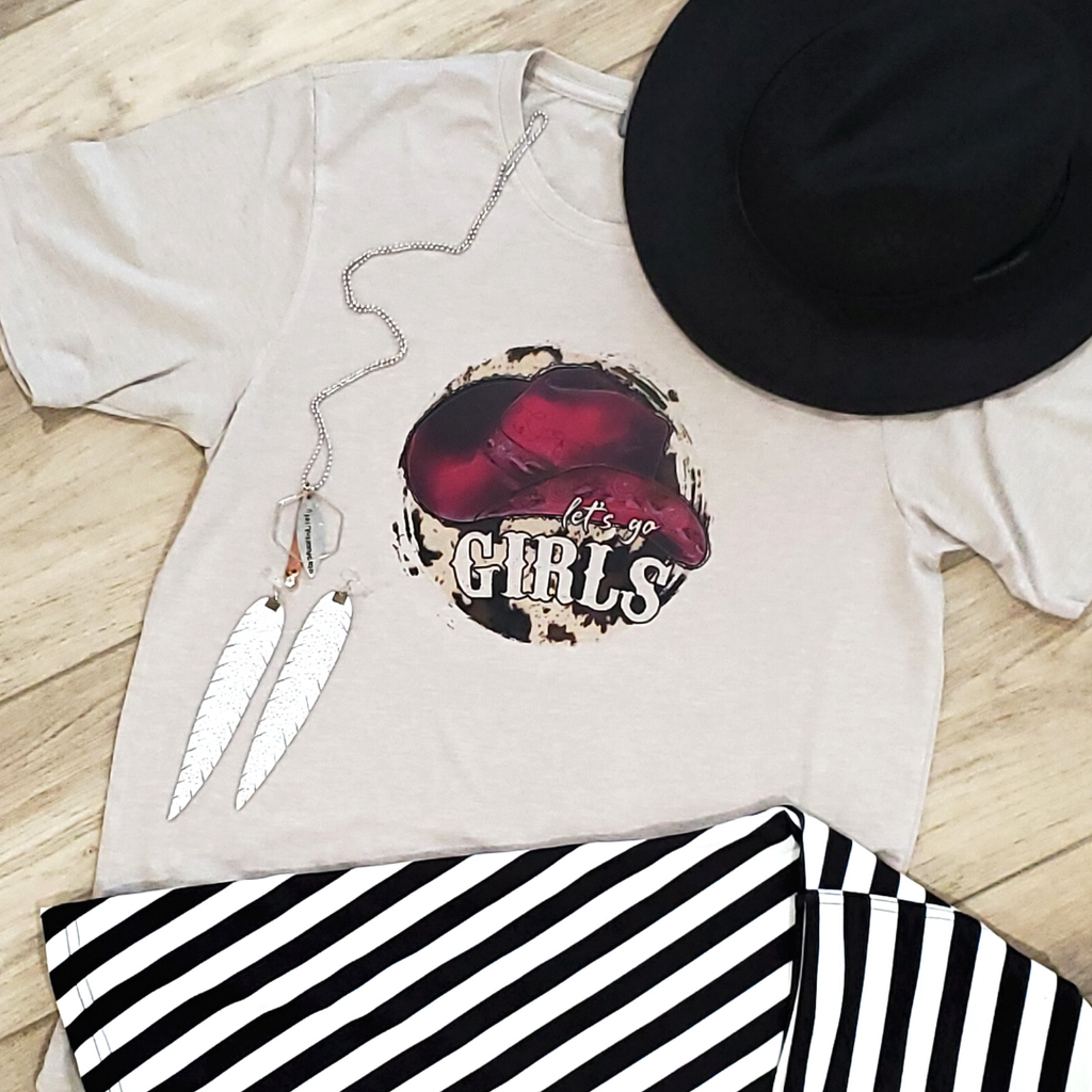 Let's Go Girls Cowboy Hat Graphic - Adult & Kids T-Shirts, Sweatshirts & Hoodies apparel design preview 1