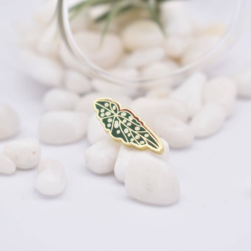 Begonia Plant Enamel Pin - Adult & Kids T-Shirts, Sweatshirts & Hoodies apparel design preview 1