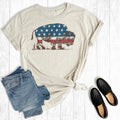 4th of July American Buffalo Graphic - Adult & Kids T-Shirts, Sweatshirts & Hoodies apparel design preview 1