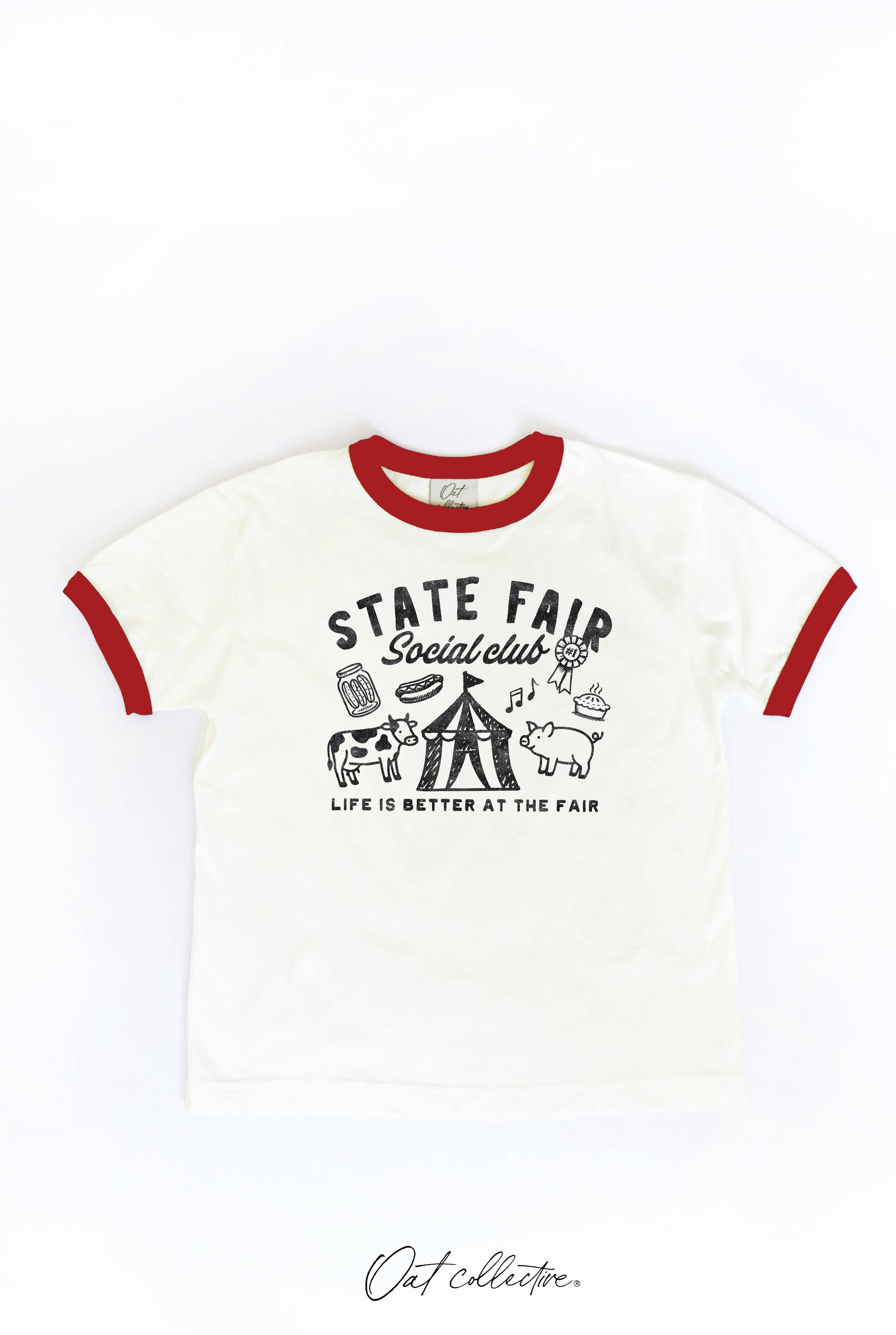 State Fair Social Club Toddler Unisex Ringer Top - Adult & Kids T-Shirts, Sweatshirts & Hoodies apparel design preview 1