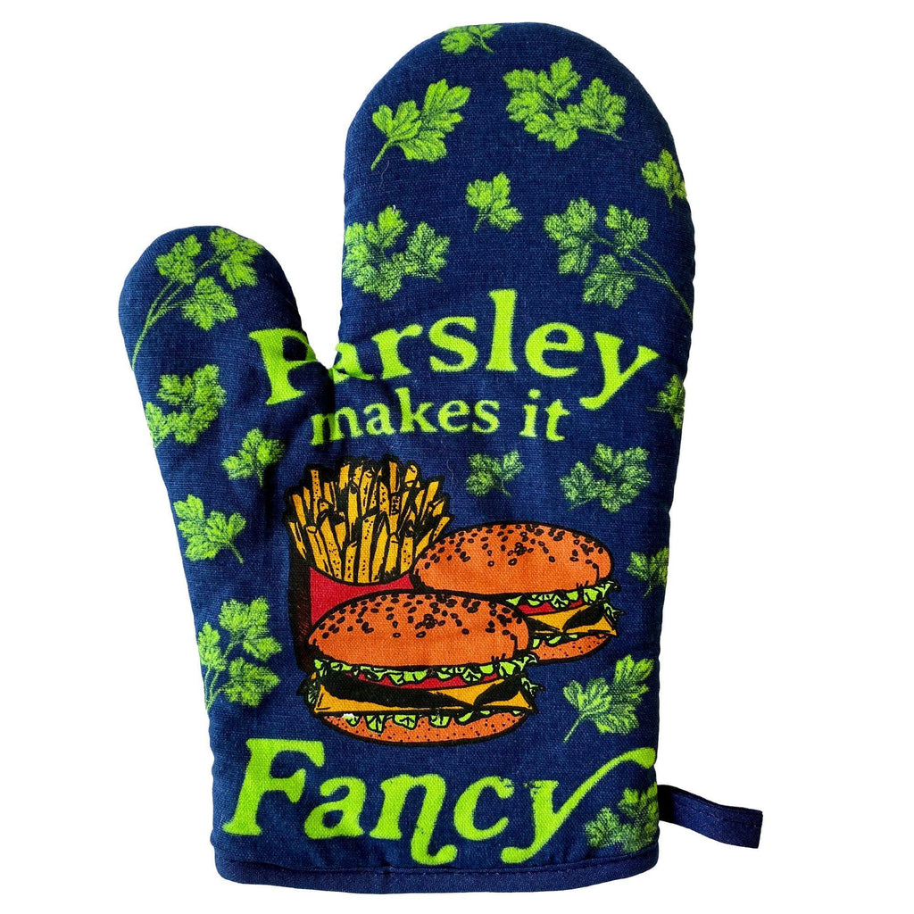 Parsley Makes It Fancy Oven Mitt Funny Pot Holder - Adult & Kids T-Shirts, Sweatshirts & Hoodies apparel design preview 1