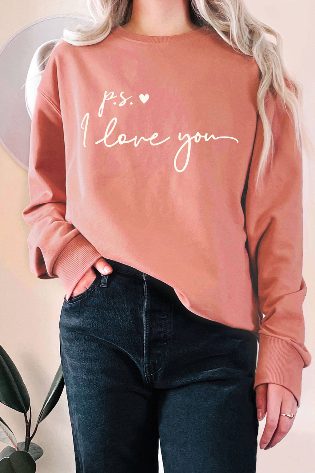 P.S I Love You Puff Graphic Terry - Adult & Kids T-Shirts, Sweatshirts & Hoodies apparel design preview 1