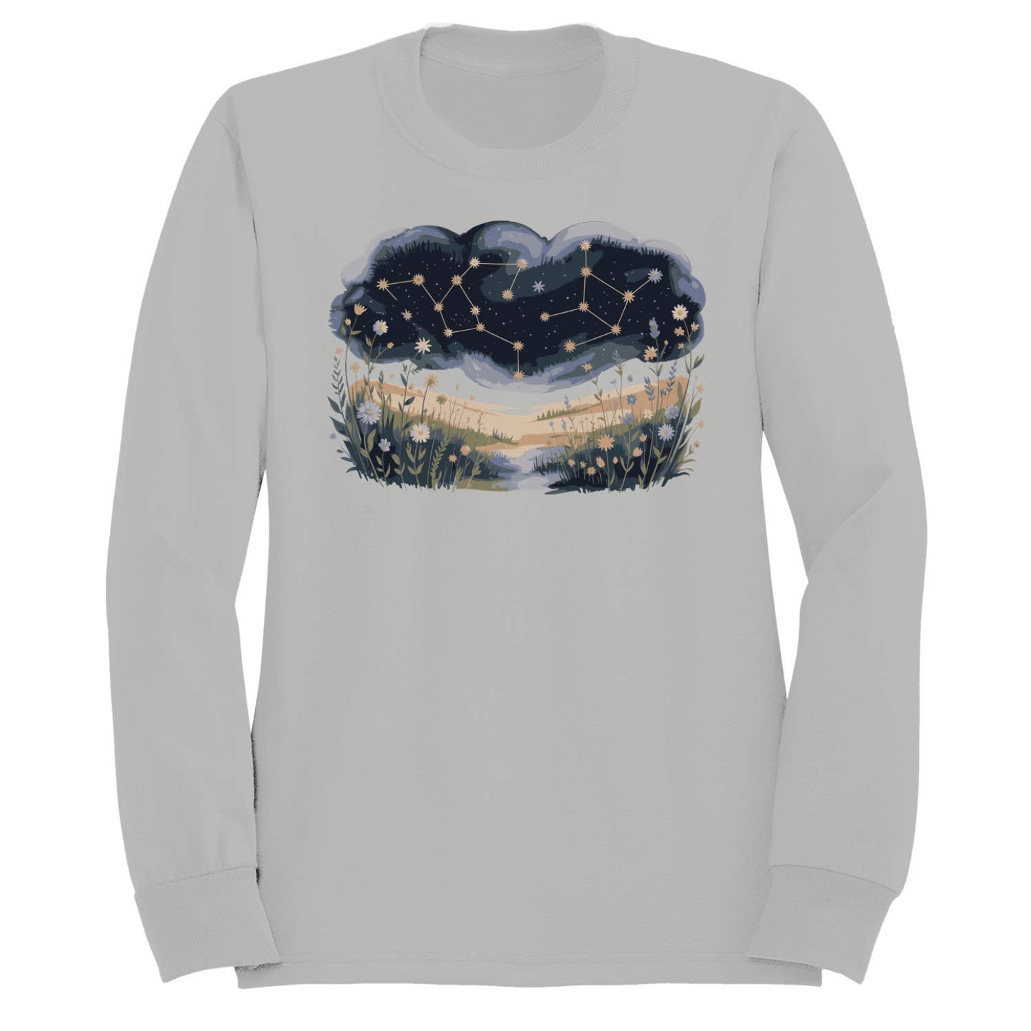 Wildflower Meadow Constellation Women's - Adult & Kids T-Shirts, Sweatshirts & Hoodies apparel design preview 1