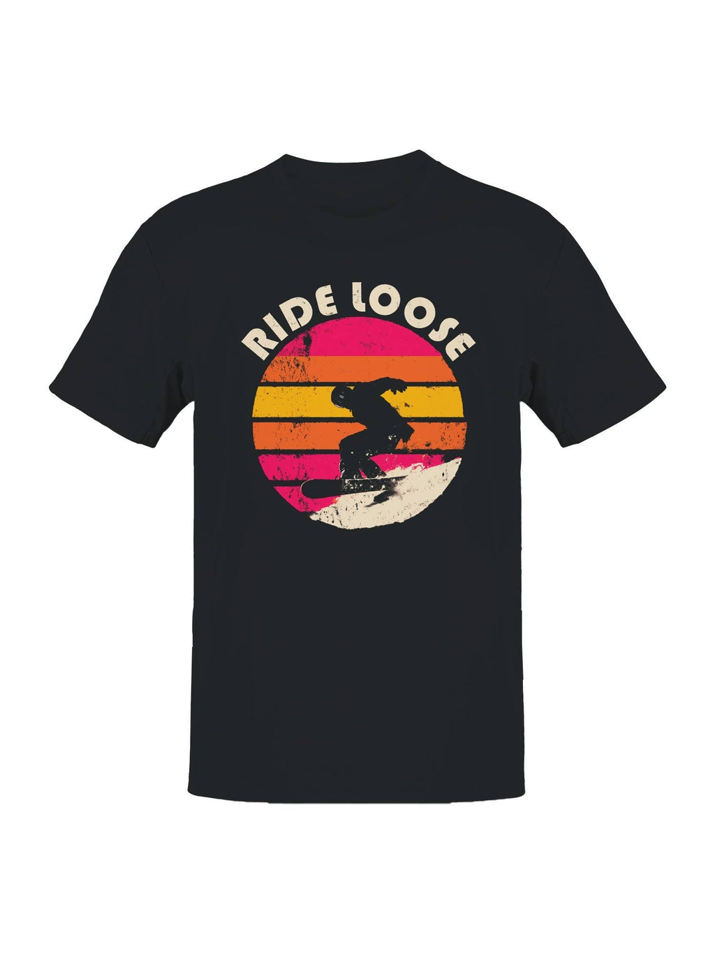 Retro Snowboarder Ride Loose Men's - Adult & Kids T-Shirts, Sweatshirts & Hoodies apparel design preview 1