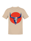 Western Skull Art with Red Sun Men's - Adult & Kids T-Shirts, Sweatshirts & Hoodies apparel design preview 1