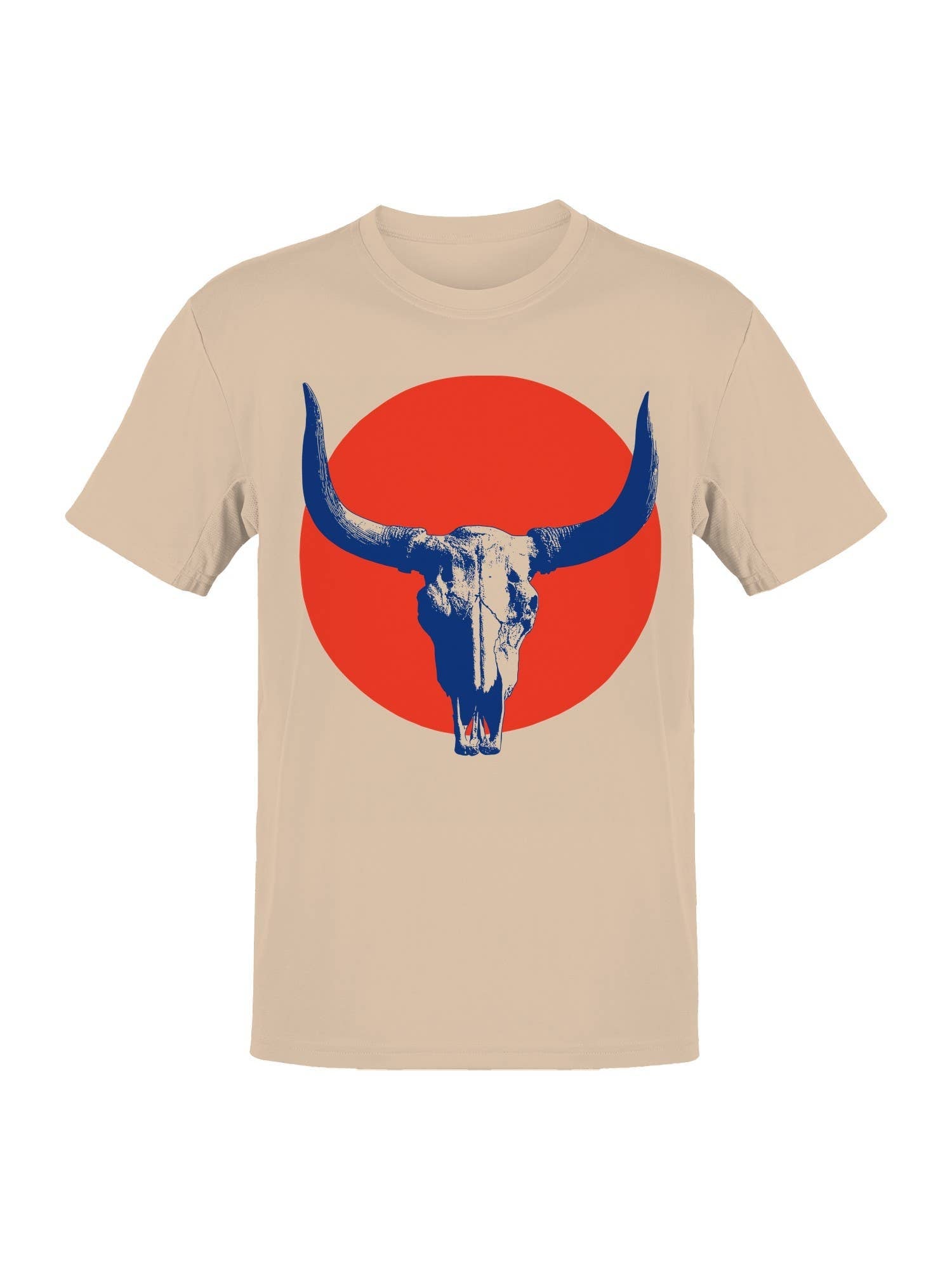 Western Skull Art with Red Sun Men's - Adult & Kids T-Shirts, Sweatshirts & Hoodies apparel design preview 1