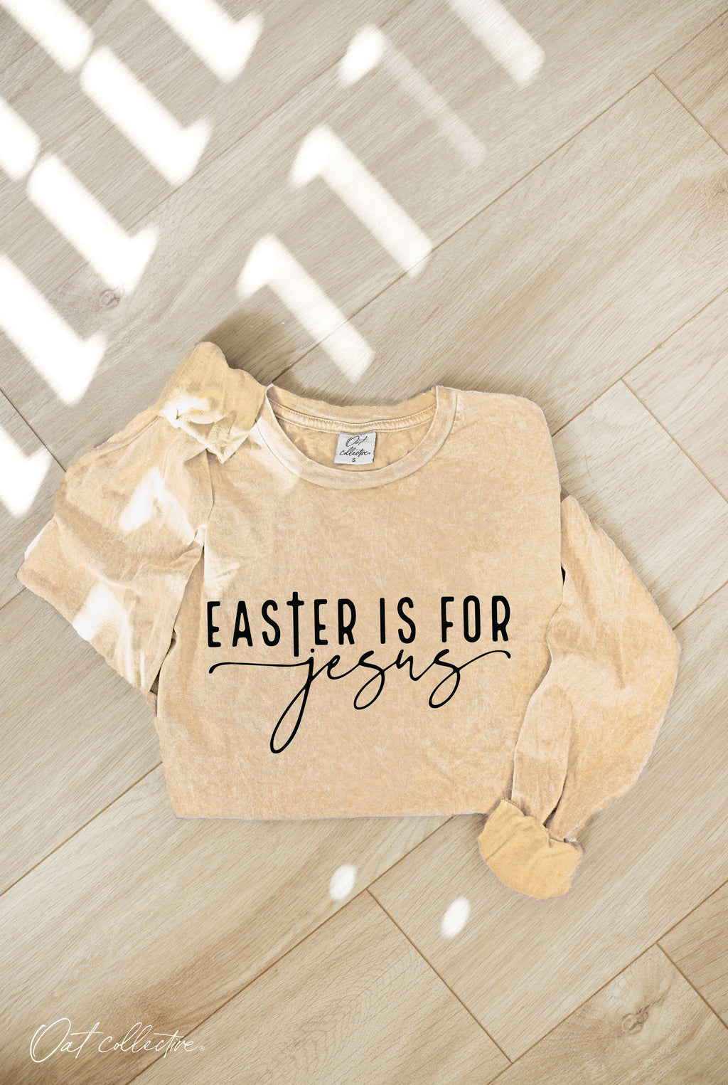 Easter Is For Jesus Mineral Washed Graphic - Adult & Kids T-Shirts, Sweatshirts & Hoodies apparel design preview 1