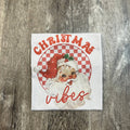 Christmas Vibes Vintage Santa On White - Adult & Kids T-Shirts, Sweatshirts & Hoodies apparel design preview 1