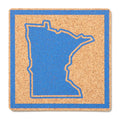 Minnesota Outline Cork Coaster - Adult & Kids T-Shirts, Sweatshirts & Hoodies apparel design preview 1