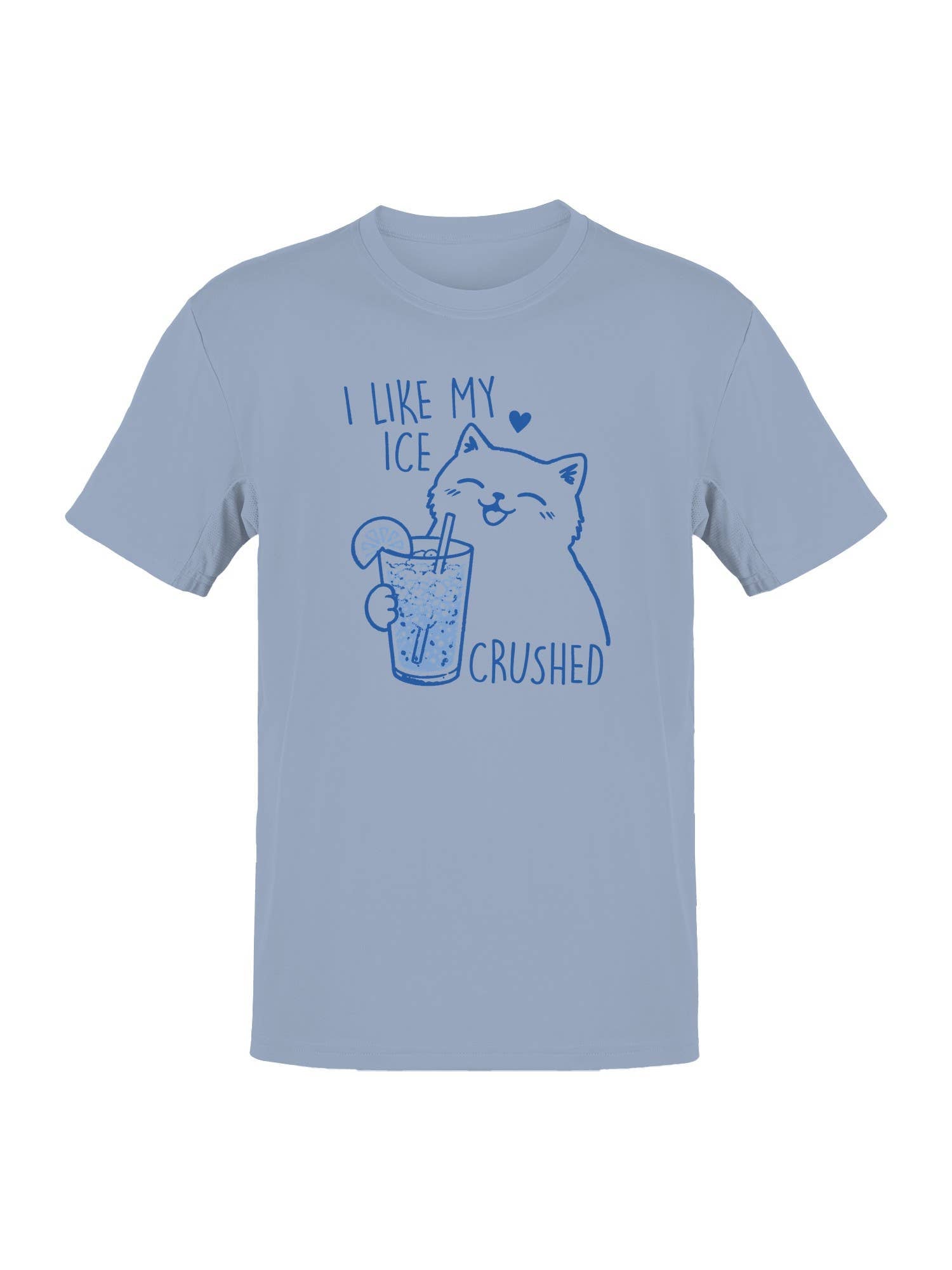 I Like My Ice Crushed Men's Light Blue - Adult & Kids T-Shirts, Sweatshirts & Hoodies apparel design preview 1