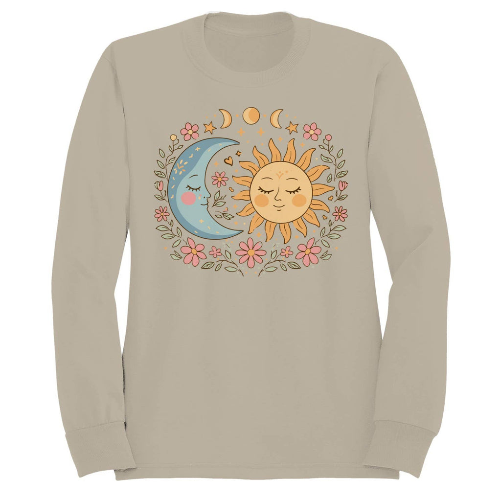 Whimsical Sun and Moon Women's - Adult & Kids T-Shirts, Sweatshirts & Hoodies apparel design preview 1