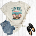 Retro Salty Moms Beach Club Graphic - Adult & Kids T-Shirts, Sweatshirts & Hoodies apparel design preview 1
