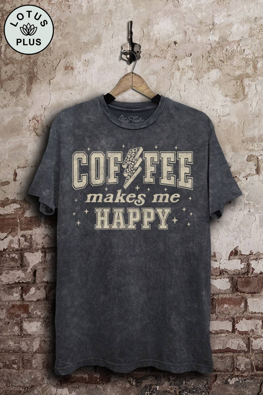 Coffee Makes Me Happy Graphic Top - Adult & Kids T-Shirts, Sweatshirts & Hoodies apparel design preview 1