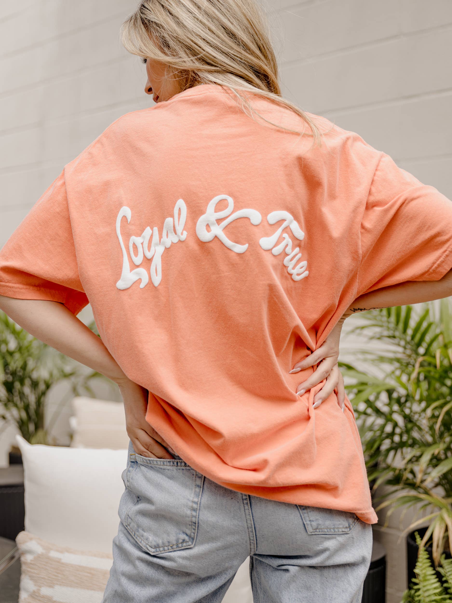 Osu Cowboys Lyric Puff Ink Orange Comfort Colors - Adult & Kids T-Shirts, Sweatshirts & Hoodies apparel design preview 1