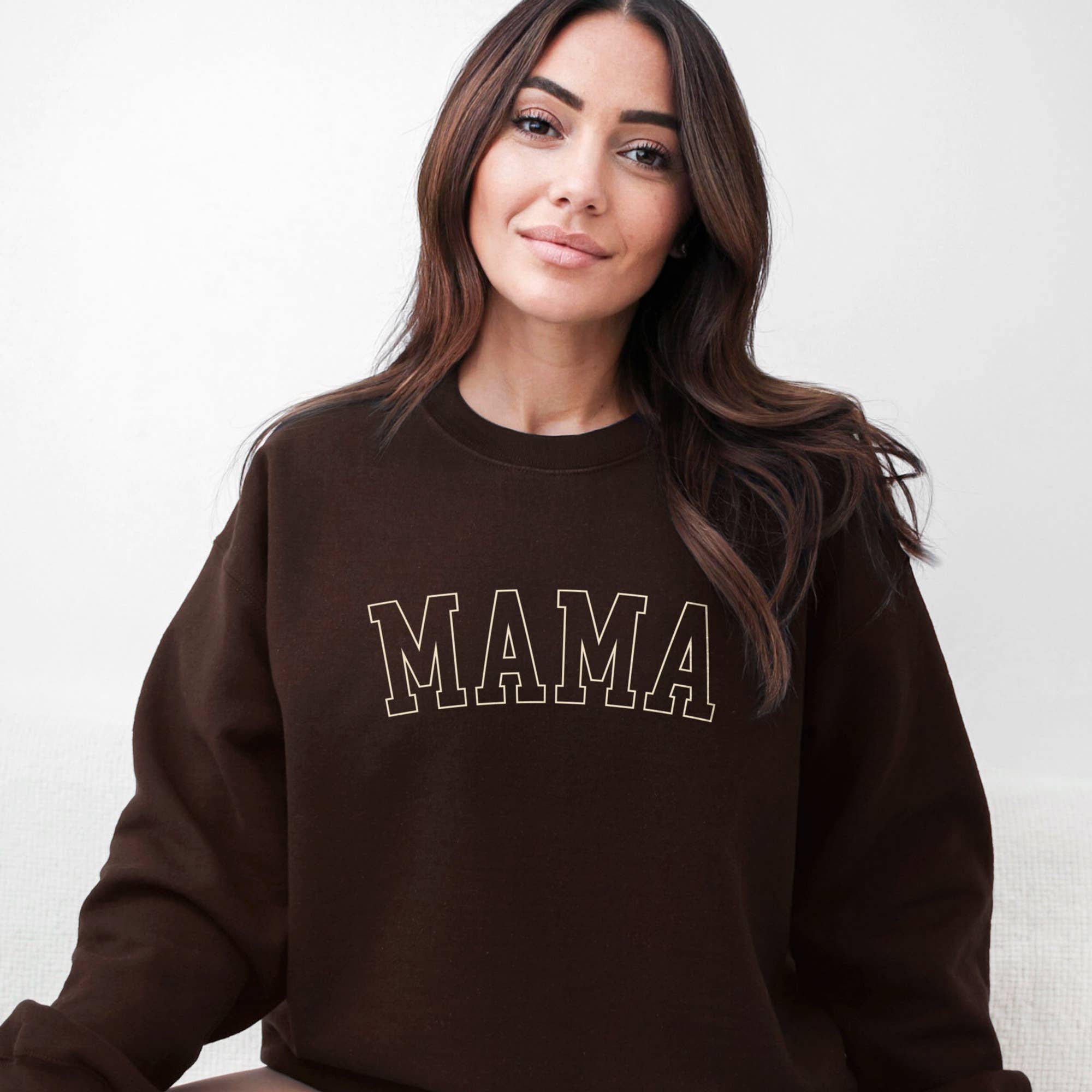 Mama Crewneck Two-Tone - Adult & Kids T-Shirts, Sweatshirts & Hoodies apparel design preview 1