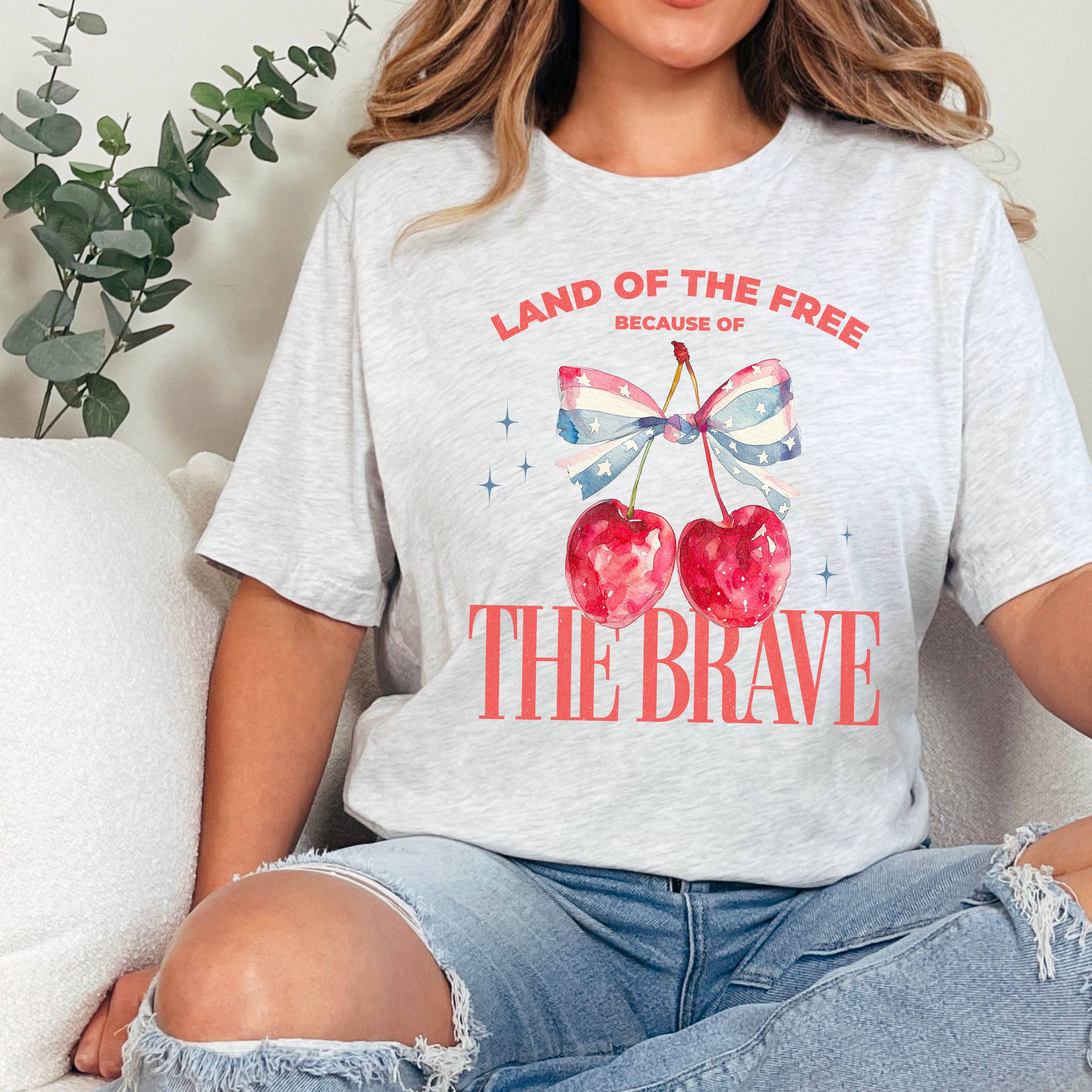 Land of the Free July 4th Graphic Gildan - Adult & Kids T-Shirts, Sweatshirts & Hoodies apparel design preview 1