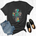 Western Turquoise Cross Charcoal - Adult & Kids T-Shirts, Sweatshirts & Hoodies apparel design preview 1