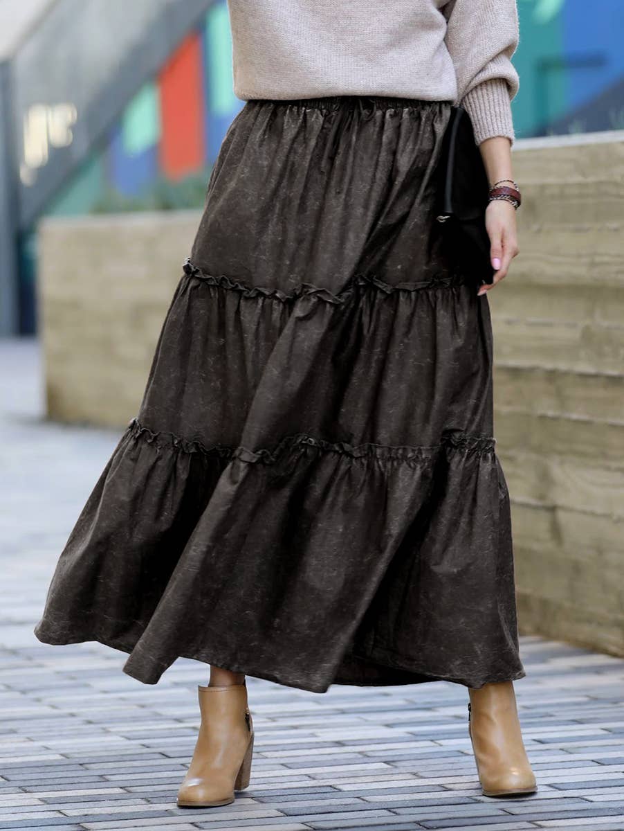 `.Vintage Washed Cotton Tiered Skirt Reg/Plus - Adult & Kids T-Shirts, Sweatshirts & Hoodies apparel design preview 1