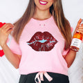 Red Lips Sequin Patch Everyday - Adult & Kids T-Shirts, Sweatshirts & Hoodies apparel design preview 1