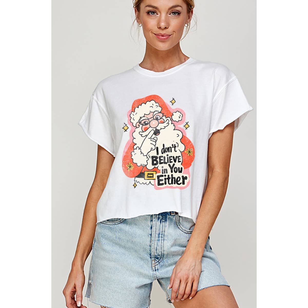I Do Not Believe in You Either Christmas Vintage - Adult & Kids T-Shirts, Sweatshirts & Hoodies apparel design preview 1