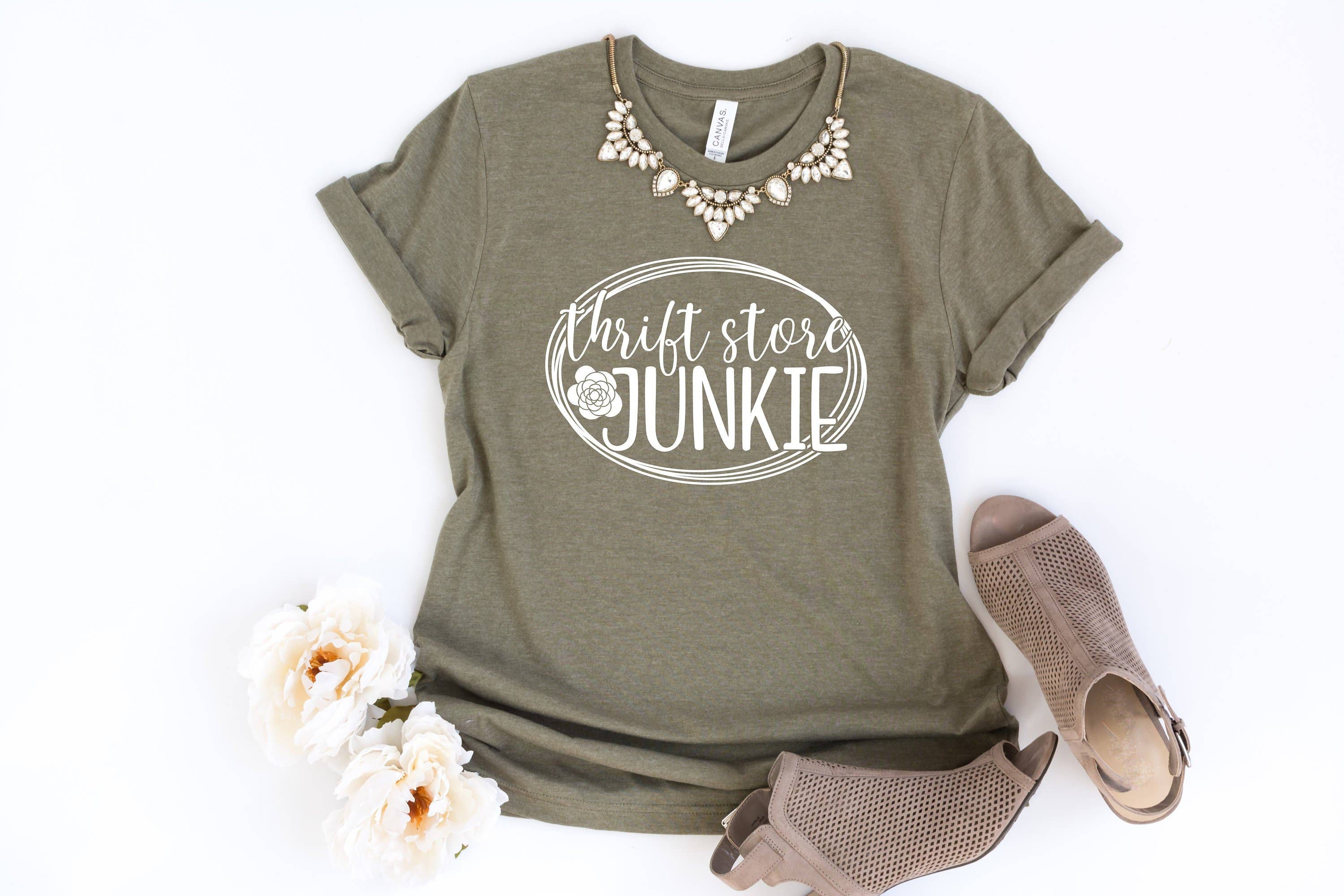 Thrift Store Junkie Mom - Adult & Kids T-Shirts, Sweatshirts & Hoodies apparel design preview 1