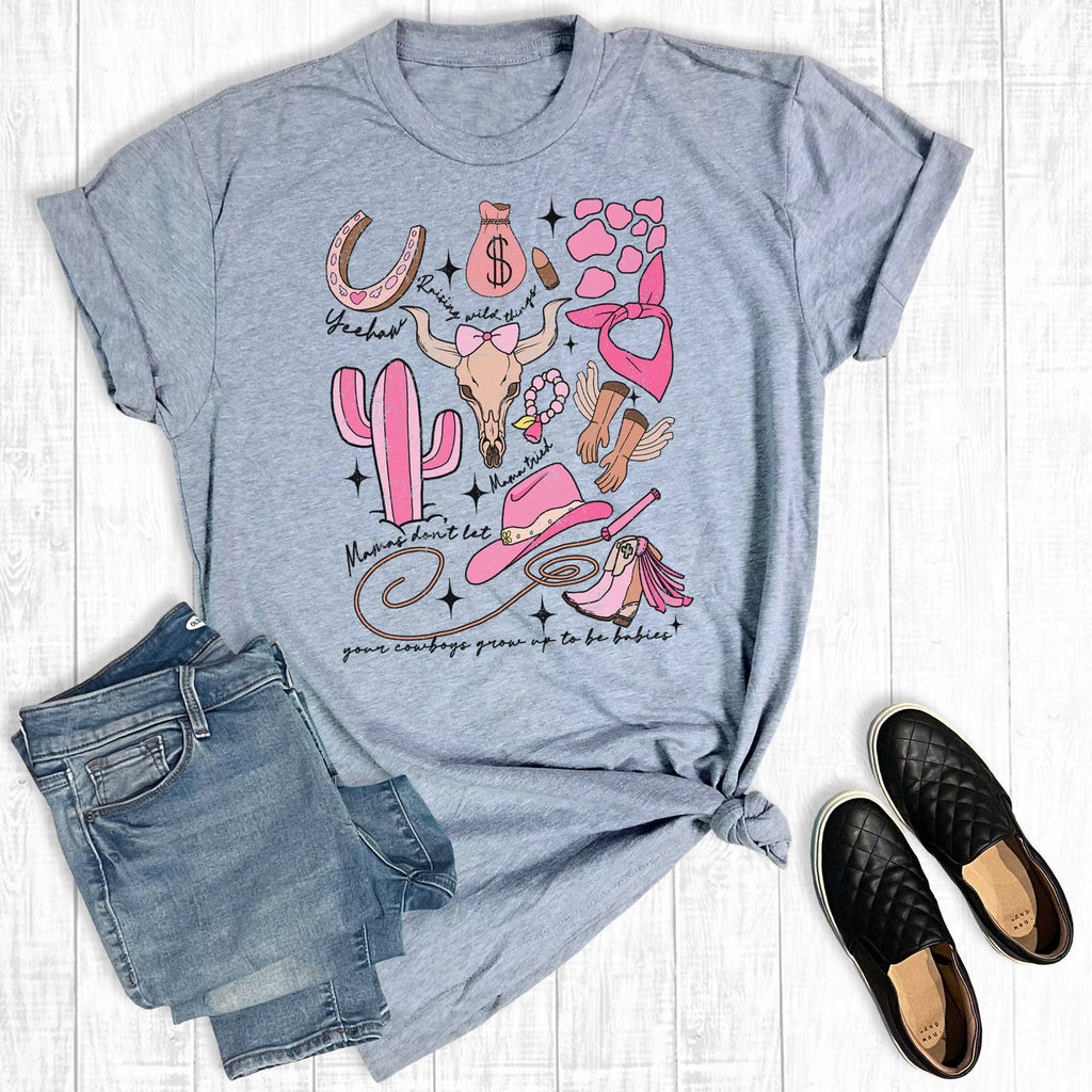 Western Cowgirl Stay Wild Graphic - Adult & Kids T-Shirts, Sweatshirts & Hoodies apparel design preview 1