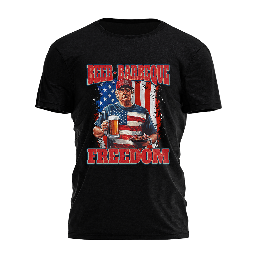 Beer Bbq Freedom 3873 - Adult & Kids T-Shirts, Sweatshirts & Hoodies apparel design preview 1