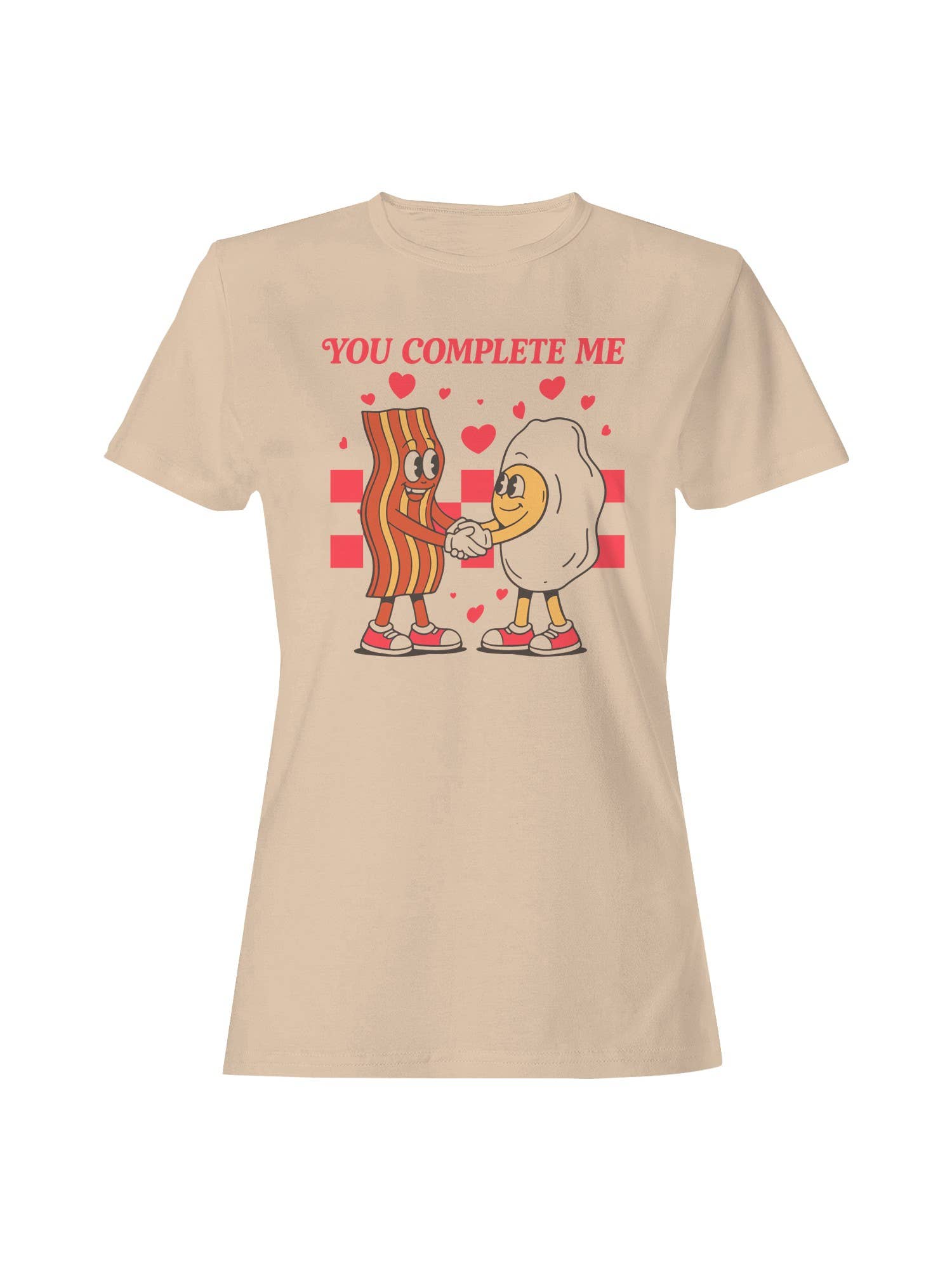You Complete Me: Bacon Coffee Love Women's - Adult & Kids T-Shirts, Sweatshirts & Hoodies apparel design preview 1