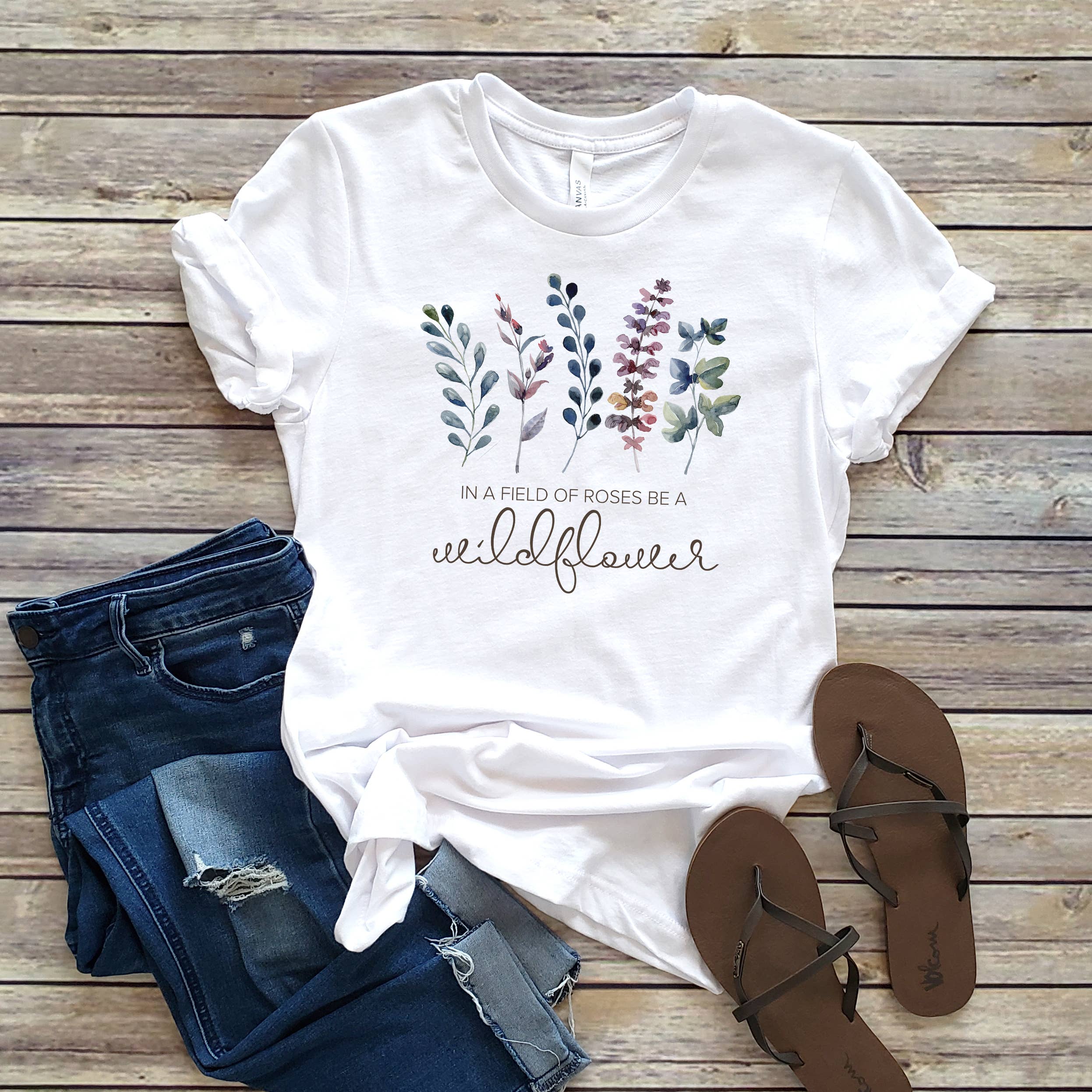 Field of Roses Floral Sizes XS-2XL - Adult & Kids T-Shirts, Sweatshirts & Hoodies apparel design preview 1