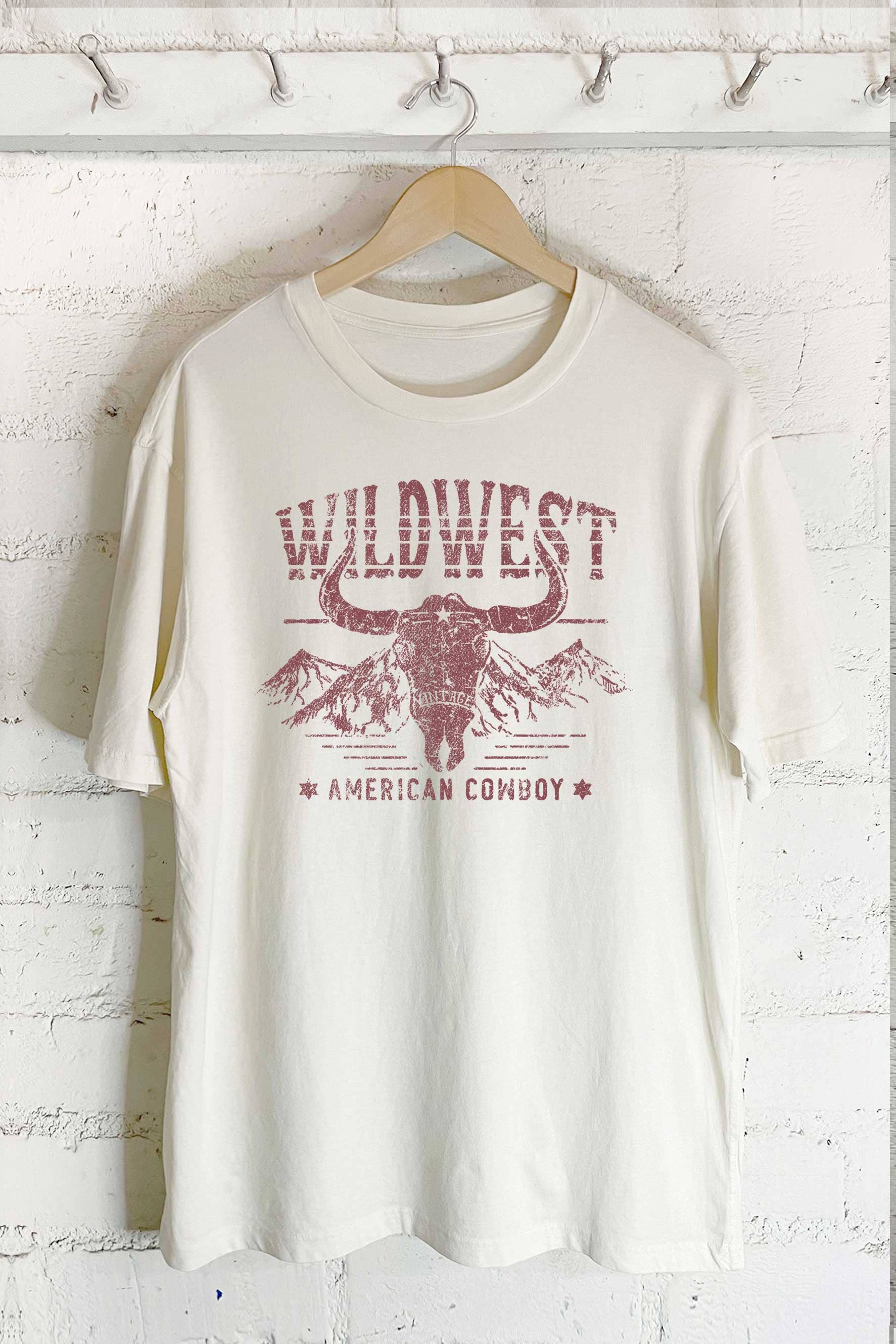 Wild West Cow Skull Oversize Graphic - Adult & Kids T-Shirts, Sweatshirts & Hoodies apparel design preview 1
