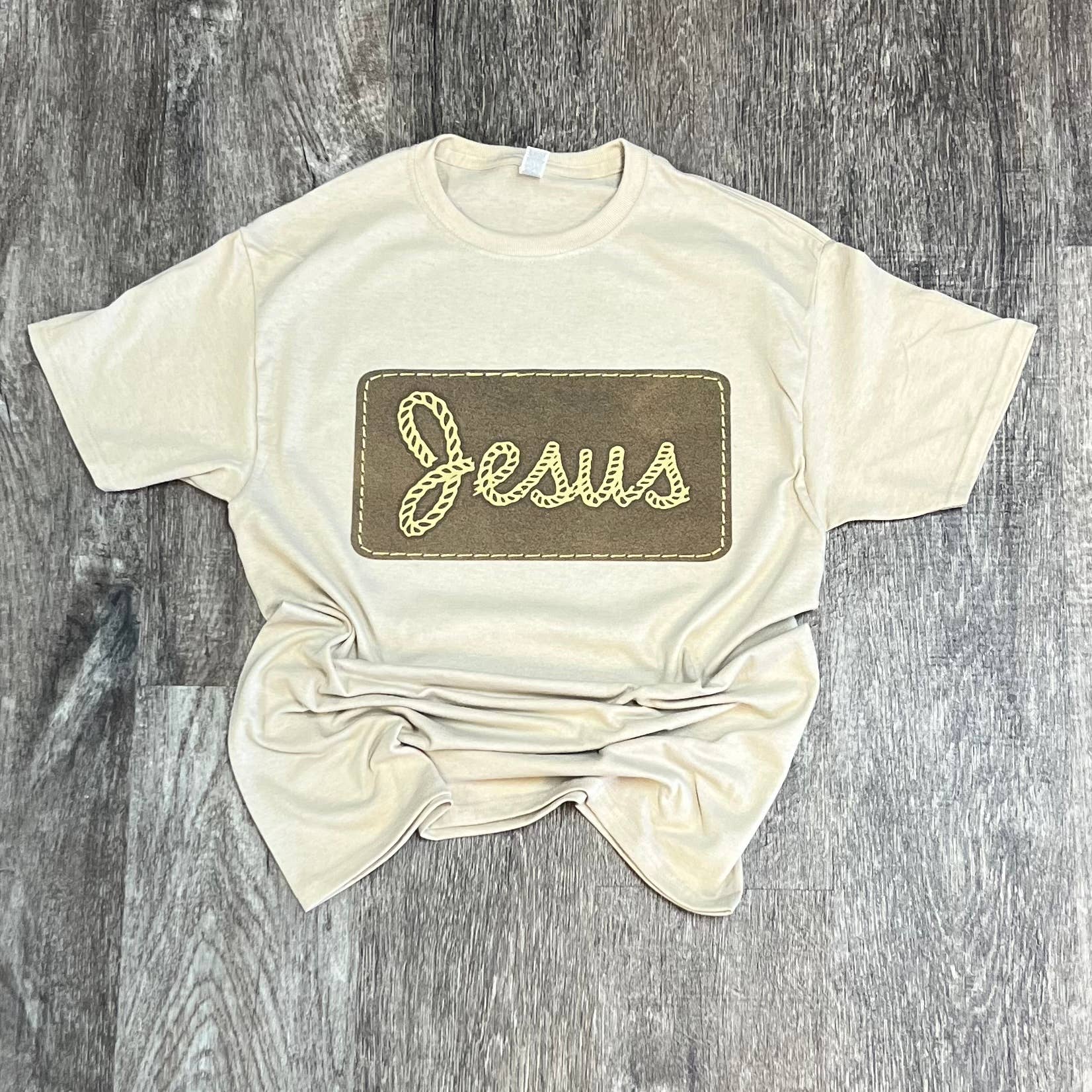 Western Jesus On Sand - Adult & Kids T-Shirts, Sweatshirts & Hoodies apparel design preview 1