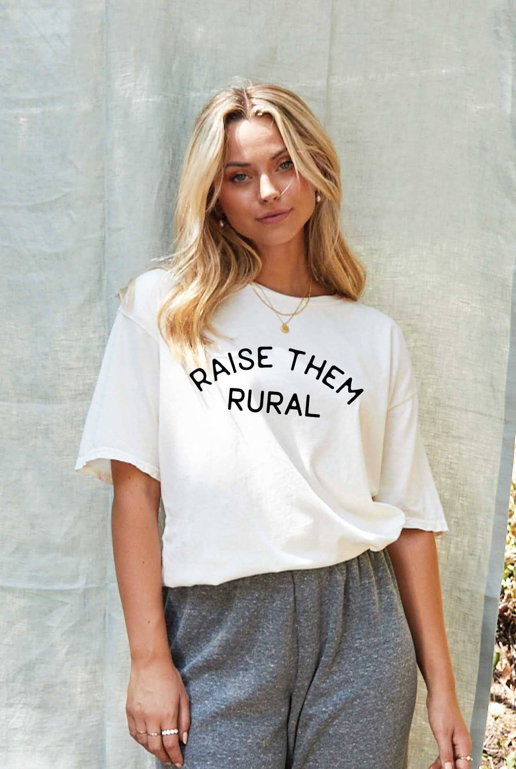 Raise Them Rural Mineral Washed Graphic Top - Adult & Kids T-Shirts, Sweatshirts & Hoodies apparel design preview 1