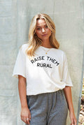 Raise Them Rural Mineral Washed Graphic Top - Adult & Kids T-Shirts, Sweatshirts & Hoodies apparel design preview 1