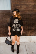 One Hell of A Mother Womens Graphic Black - Adult & Kids T-Shirts, Sweatshirts & Hoodies apparel design preview 1