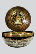 Hand-Carved Yogi Singing Bowl (SB-39) - Adult & Kids T-Shirts, Sweatshirts & Hoodies apparel design preview 1