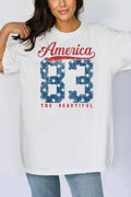 Women America Graphic Print Oversize Ss Top - Adult & Kids T-Shirts, Sweatshirts & Hoodies apparel design preview 1